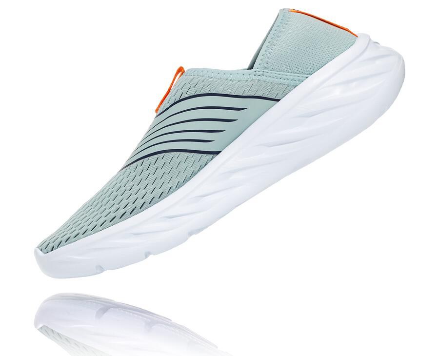 Hoka One One Sandale Damske Modre/Biele - ORA Recovery - 29746-SIPJ